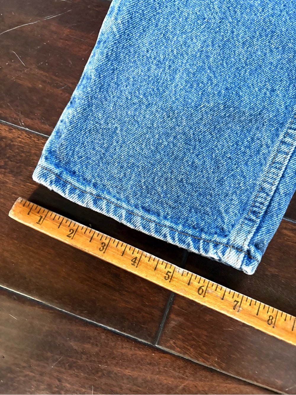 Vintage 1980’s Levi's 506 Medium WashStraight Leg Light Blue Jeans - Made in USA - Picture 12 of 15